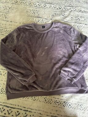 Cold Crush Purple Plush Fleece Sweatshirt XL
